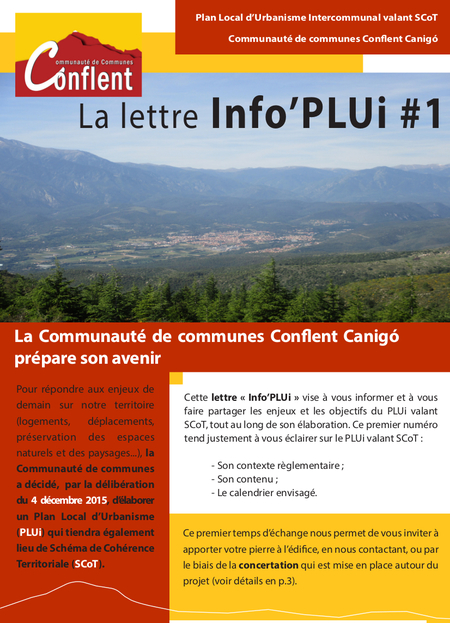 Plan Local dUrbanisme intercommunal valant SCOT de la Communaut de Communes