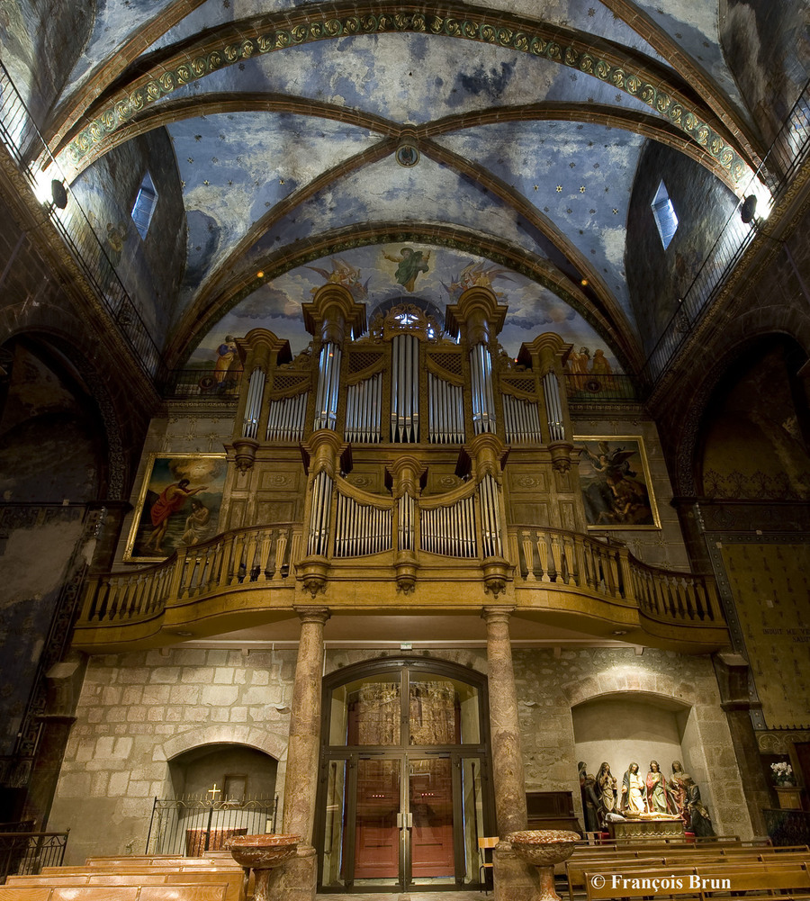 The Pipe Organ - executed around 1818 by the Grinda brothers  F.BRUN