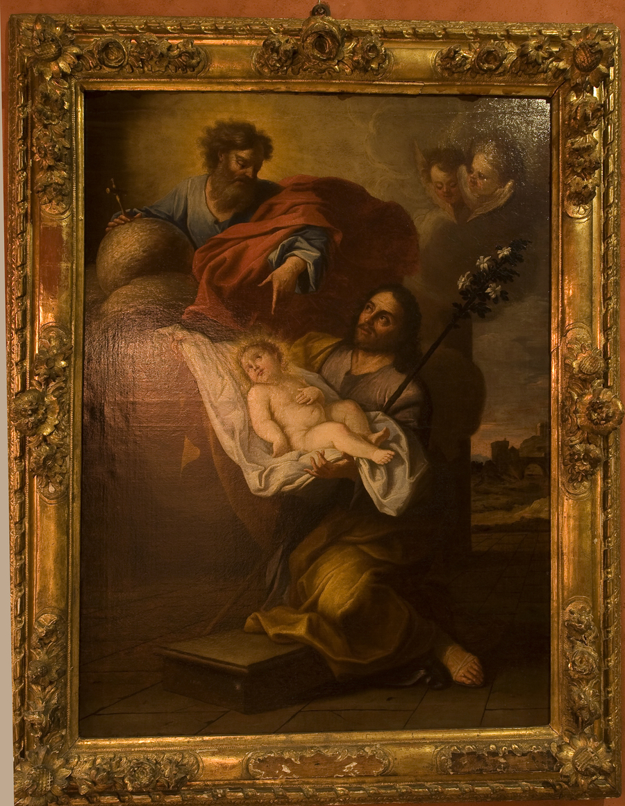 God the Father, Saint Joseph and Christ Child, Antoine GUERRA, 1708  F.BRUN