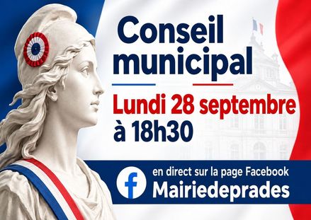 Conseil Municipal du lundi 28 septembre