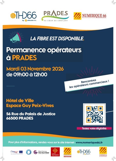 La fibre poursuit son d�ploiement � Prades !