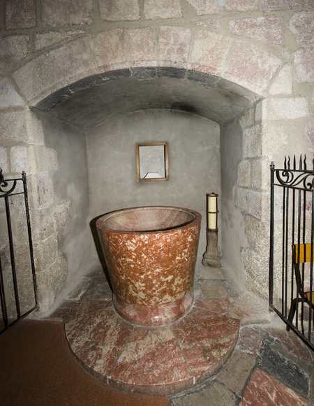 Baptismal Font- XVIIIth - Pink Marble  F.BRUN