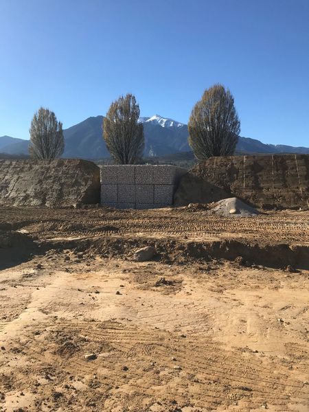Gabions mis en place